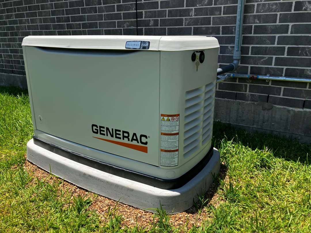 Completed Generac residential install